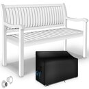 tillvex� Gartenbank Holz Wei� 150 cm / 3 - 4 Personen Parkbank Massiv Sitzbank Garten Gartenm�bel