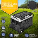 tillvex� Kompressor K�hlbox elektrisch 41 Liter / Grau | Elektrische Gefrierbox mit APP-Steuerung USB-Anschluss 12/24 V 230V | K�hlschrank bis -20 �C