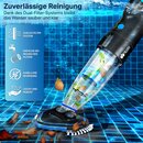 tillvex Poolsauger Handsauger Bodensauger Reinigungsset Akku Poolreiniger Vakuum Bis zu 15 m (15000 Liter) Schwarz - Ohne 3,60 m Teleskopstange
