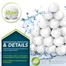 tillvex Pool Filterblle 1400g | Filter fr Sandfilteranlage | Ersetzen 25kg Filtersand | Extra langlebige Filter Balls fr glasklares Wasser | Umweltfreundlicher Ersatz