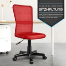 TRESKO� B�rostuhl Mesh Chefsessel Drehstuhl Kinder Schreibtischstuhl Rot