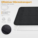 sinnlein Wrmeunterbett 150x80cm - Anthrazit elektrische Heizdecke Wrmedecke Wrmebett Heizmatte XXL Decke