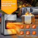 TRESKO 4200 Watt Gasheizer grau inkl. Gasdruckregler Gasschlauch + Abdeckung | Gasofen Gasheizofen Keramik mit 3 Stufen | Infrarot Gasheizgert Heizstrahler fr Butan- oder Propangasflaschen bis 15 kg