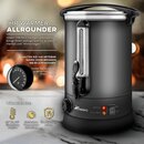 TRESKO� Gl�hweinkocher Grau 6,8L / 1500W Einkochautomat aus Edelstahl Gl�hweinkessel Gl�hweinautomat Hei�getr�nkeautomat Hei�wasserspender