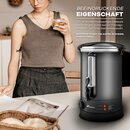 TRESKO� Gl�hweinkocher Grau 6,8L / 1500W Einkochautomat aus Edelstahl Gl�hweinkessel Gl�hweinautomat Hei�getr�nkeautomat Hei�wasserspender