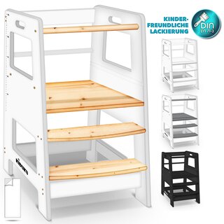 KIDUKU Lernturm aus Holz ab 1 Jahr mit 4 Stck...