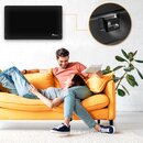 TRESKO Konvektor Heizung 600-1000 Watt Elektroheizung Wandheizung Glaskonvektor Heizkrper Wand 600 Watt / schwarz