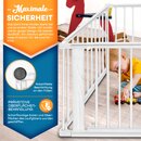 KIDUKU� 7,2 Meter Laufgitter wei� XXL klappbar inkl. T�r, bestehend aus 8 Elementen, individuell formbar Laufstall Absperrgitter