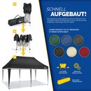 tillvex Pavillon 3x6m Anthrazit wasserdicht | Pop-Up Faltpavillon hhenverstellbar | Gartenzelt UV Schutz 50+ | Partyzelt mit Tasche fr Garten