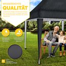 tillvex Pavillon 3x6m Anthrazit wasserdicht | Pop-Up Faltpavillon hhenverstellbar | Gartenzelt UV Schutz 50+ | Partyzelt mit Tasche fr Garten