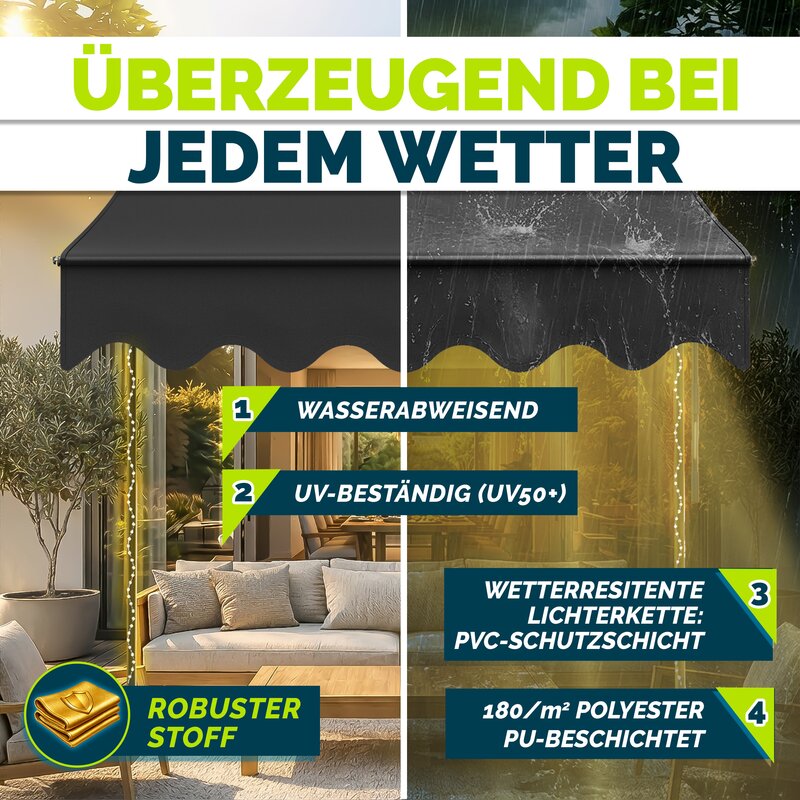 Stilvolle Klemmmarkise Fr Balkon Ebenbild