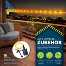 tillvex Klemmmarkise mit LED mit Handkurbel Balkon | Balkonmarkise ohne Bohren | Markise UV-bestndig & hhenverstellbar | Sonnenschutz wasserdicht