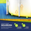 tillvex Pool Bodenschutzmatte Blau - 12 Stck | Unterlegmatte fr Pool & Planschbecken | Poolmatte Bodenmatte Outdoor | Poolunterlage Bodenschutz Matten wrmeisolierend | Whirlpool Bodenfolie weich