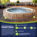 tillvex Whirlpool Unterlage rund 196 - 240 cm | Bodenmatte Poolunterlage Matte fr Outdoor Whirlpools | Thermo Bodenschutzmatte Pool Untergrund | Bodenschutz Bodenplatte schtzt & isoliert