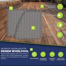 tillvex Whirlpool Unterlage rund 240cm | Bodenmatte Poolunterlage Matte fr Outdoor Whirlpools | Thermo Bodenschutzmatte Pool Untergrund | Bodenschutz Bodenplatte schtzt & isoliert