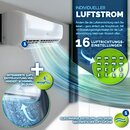 AERSON Klimaanlage Split Set 12000 BTU/h mit WiFi/App Funktion | Klimagert Khlen A++/ Heizen A+ - Kltemittel R32 | Wandklimagert Splitgert Fernbedienung, Timer, Selbstreinigung & Montagematerial