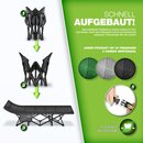 tillvex Campingbett klappbar mit Tragetasche bis 200 kg | Campingliege extra breit | Feldbett Karpfenliege fr Outdoor & Indoor | Klappbett Gstebett faltbar Garten Camping Angeln Festival Reise